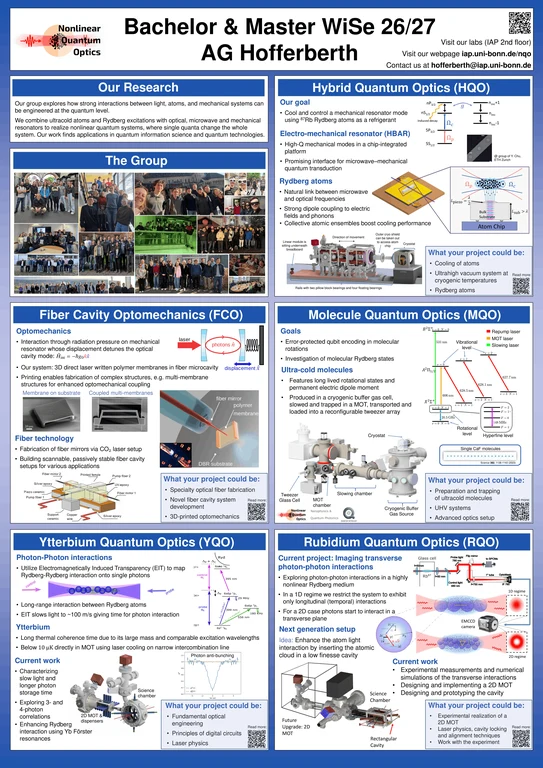New Bachelor & Master Projects
